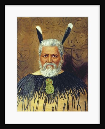 Portrait of a Maori, c.1890 by Anonymous