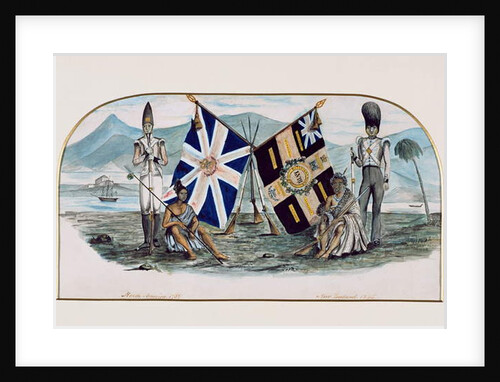 Rutlandshire Regiment, North America 1759, New Zealand 1845, c.1850 by English School