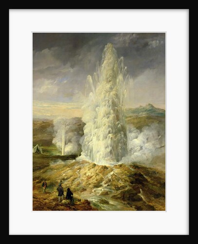 The Great Geysir, South Iceland, 1849 by Thomas Kerr Fairless
