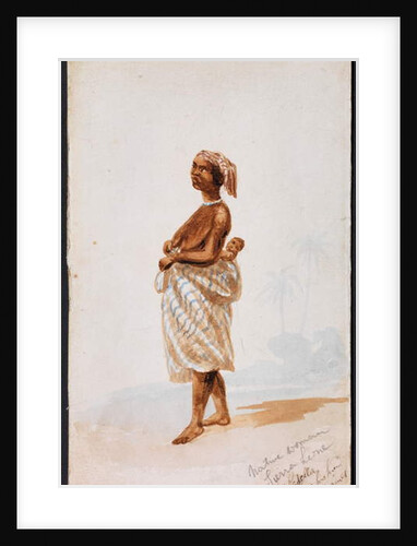 Native woman, Sierra Leone by Thomas Baines