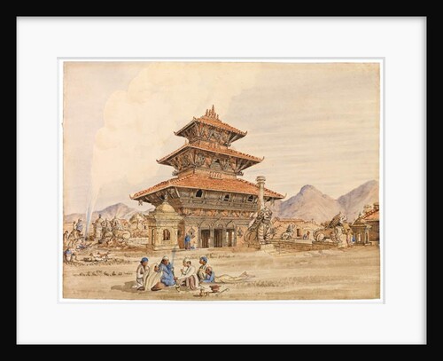 Temple of Devi, Patan, Nepal, 1850s by Dr. Henry Ambrose Oldfield