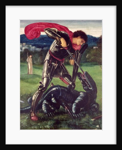 St. George and the Dragon, 1868 by Edward Coley Burne-Jones