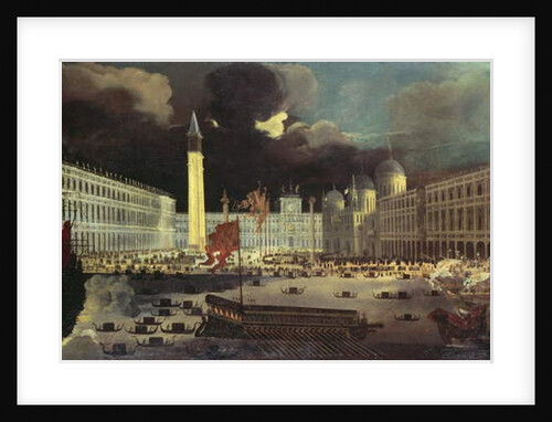 An Imaginary View of San Marco from the Bacino on Ascension Day by Francois de Nome