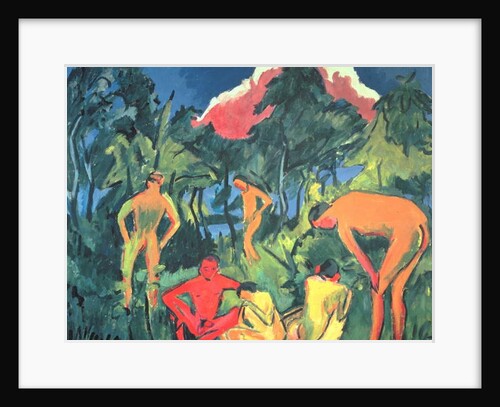 Nudes in the Sun, Moritzburg by Ernst Ludwig Kirchner