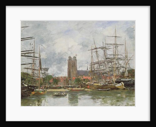 A French Port, 1884 by Eugene Louis Boudin