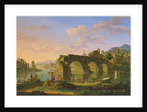 The Ponte Rotto in Rome by Jacob de Heusch