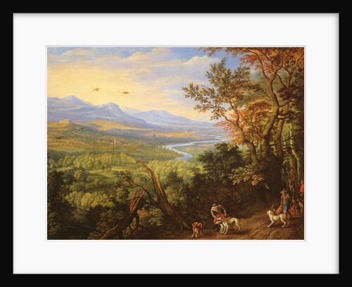 River Landscape, 1680s by Herman the Younger Saftleven