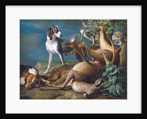 Still Life of Dead Game with Hounds, 1730 by Alexandre-Francois Desportes