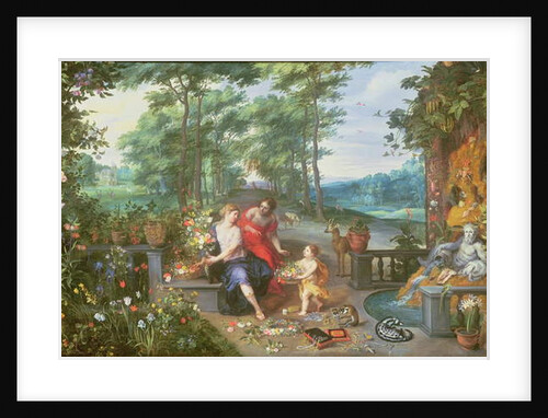 Flora and Nymphs in a Garden by Jan & Balen Hendrik van Brueghel