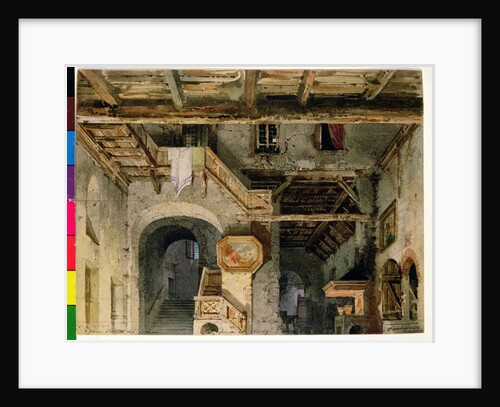 Set design for 'La Forza del Destino', c.1862 by Carlo Ferrario
