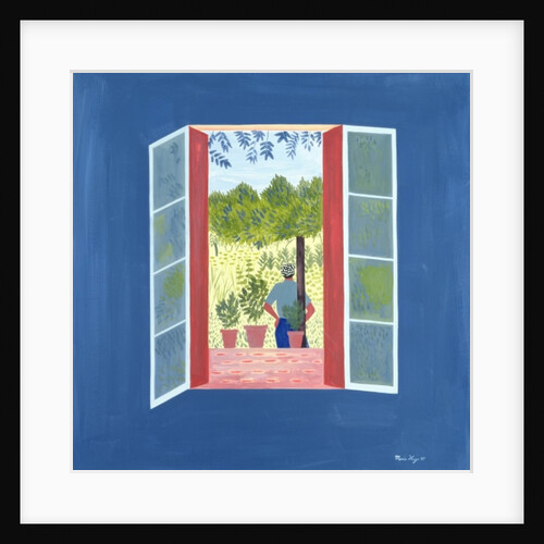 Zaid Through the Window, 1986 by Marie Hugo