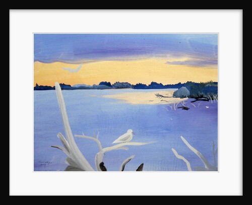 Le Rhone au Gabian, 1987 by Marie Hugo