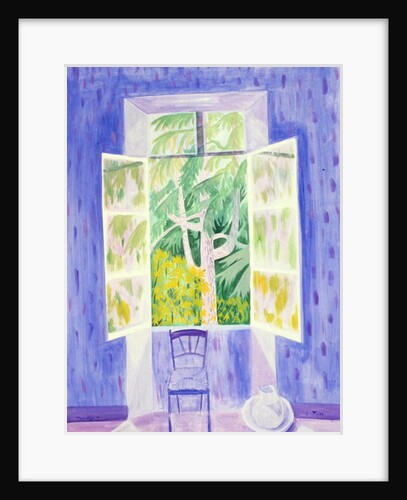 Cedars Through the Window, 1987 by Marie Hugo