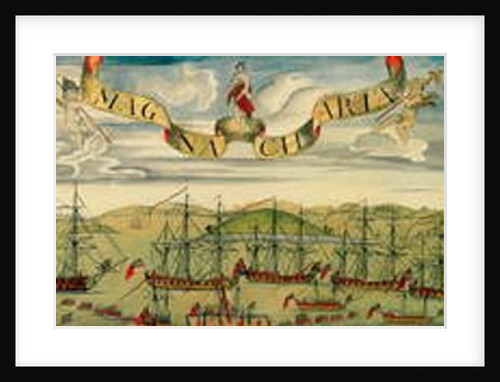 A Perspective View of the Blockade of Boston Harbour, c.1768 by Christian Remick