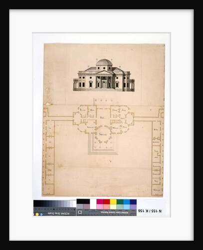 Monticello: 2nd version, 1803 by Robert Mills