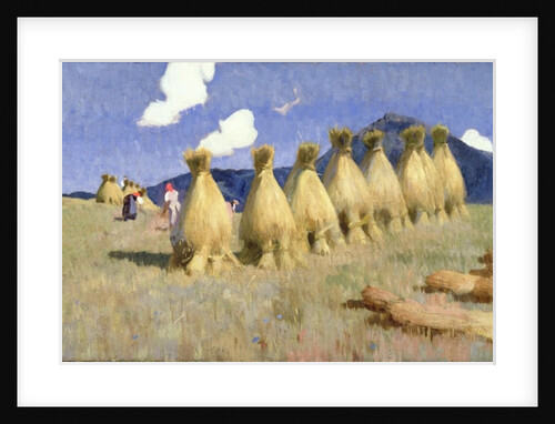 Seven Cornstooks in Upper Hungary, c.1906 by Adrian Scott Stokes