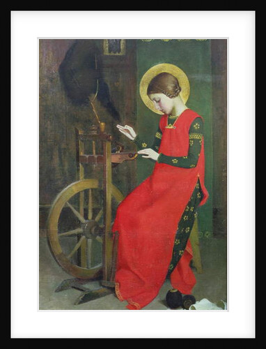 St. Elizabeth of Hungary spinning Wool for the Poor, c. 1895 by Marianne Stokes