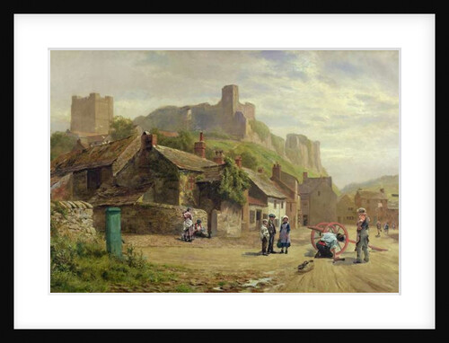 Children Watching a Wheelwright by Robert Gallon