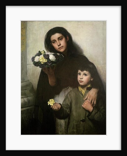 Buy a Bunch of Pretty Flowers?, 1883 by George Morton