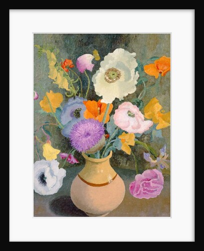 Poppies and Sweet Peas by Cedric Morris
