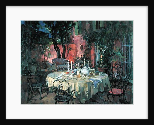 Terrace at Night by Susan Ryder