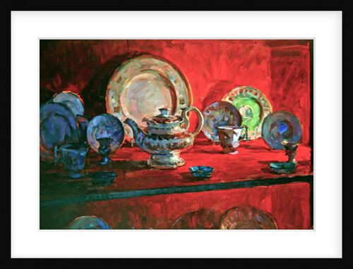 Red Alcove with Teapot by Susan Ryder