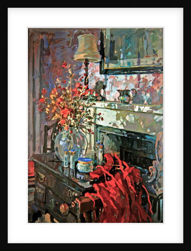 Interior with Red Dress by Susan Ryder