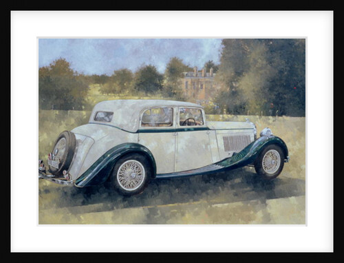 The Green and White Bentley at Althorp by Peter Miller