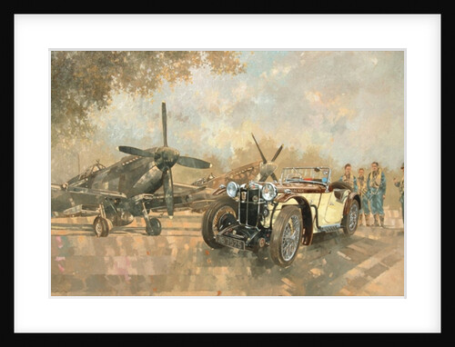 Cream Cracker MG 4 Spitfires by Peter Miller