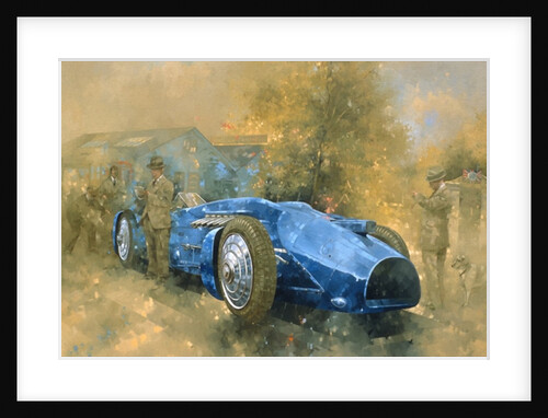 Bluebird at Brooklands by Peter Miller