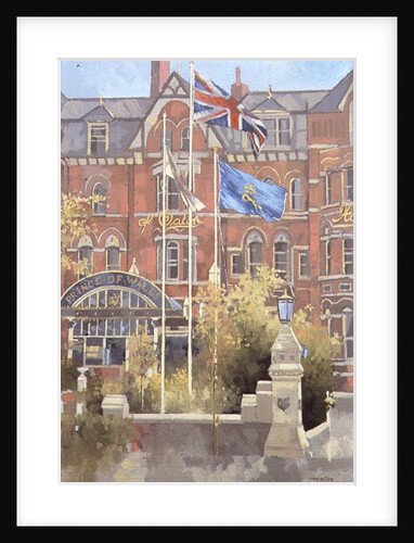 Flags outside the Prince of Wales, Southport, 1991 by Peter Miller