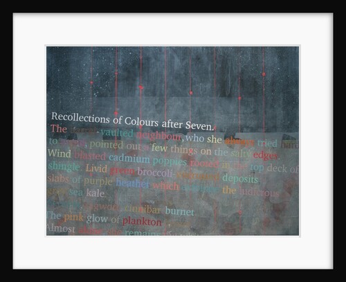 Recollections of Colours After Seven, 2009 by Charlie Millar