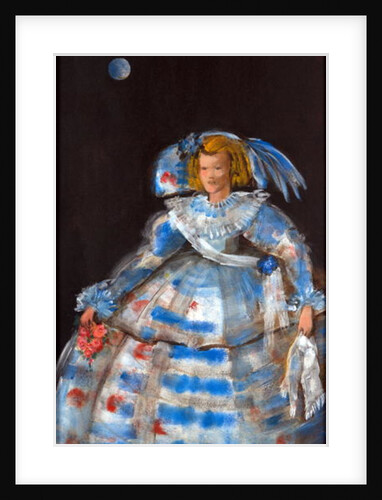 Menina with Blue Moon by Marisa Leon