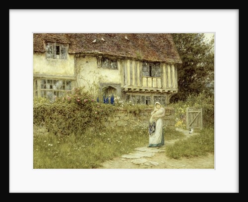 Beside the Old Church Gate Farm, Smarden, Kent by Helen Allingham