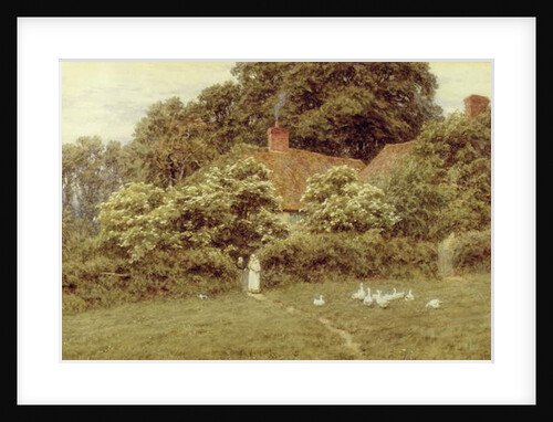 A Cottage at Farringford, Isle of Wight by Helen Allingham