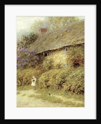 Old Cottage at Freshwater, Isle of Wight by Helen Allingham