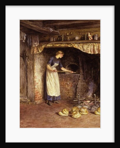 Baking Bread, c.1882 by Helen Allingham