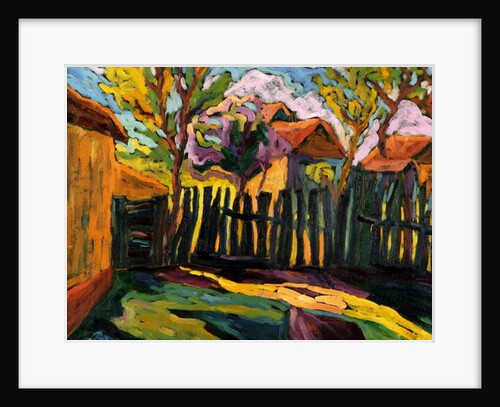 Sunny Courtyard by Marta Martonfi-Benke