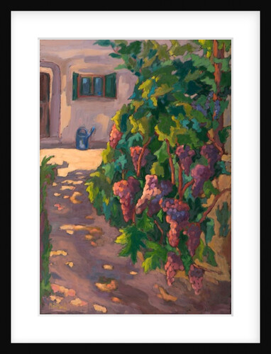 In the Vineyard, oil on board by Marta Martonfi-Benke