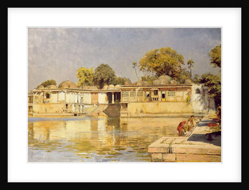 Palace and Lake at Sarkeh, near Ahmedabad, India, c.1882-83 by Edwin Lord Weeks
