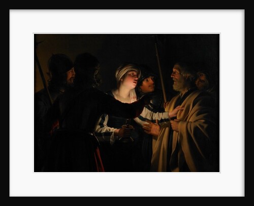 The Denial of St. Peter, c.1623 by Gerrit van Honthorst