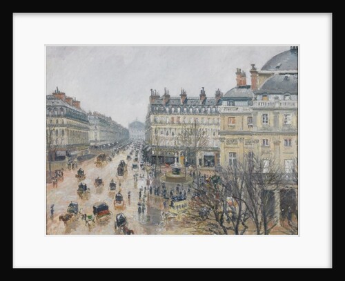 Place du Théâtre Français, Paris: Rain, 1898 by Camille Pissarro