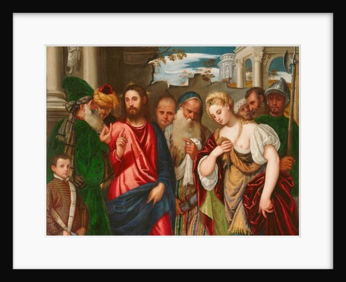 Christ and the Woman Taken in Adultery, c.1540 by (1528-88) Veronese