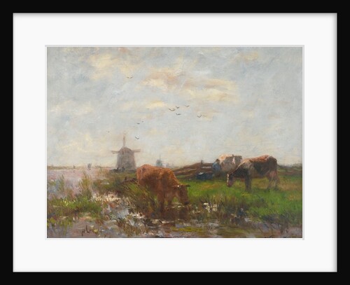 Cattle Grazing at the Water's Edge, c.1880-90 by Willem Maris
