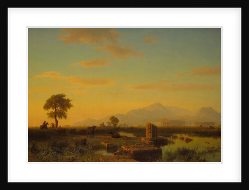 Ruins of Paestum, 1858 by Albert Bierstadt
