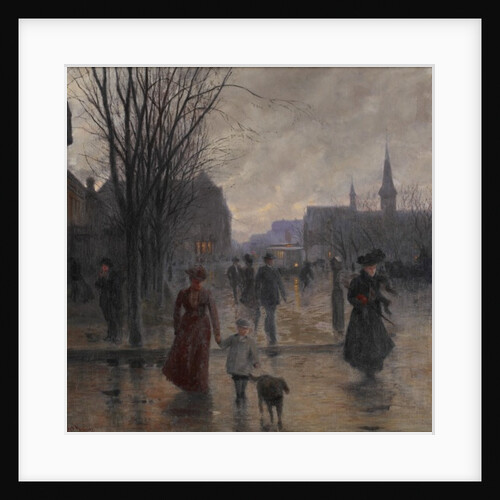 Rainy Evening on Hennepin Avenue, c.1902 by Robert Koehler