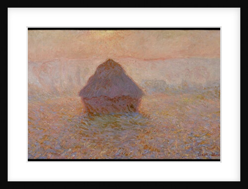 Grainstack, Sun in the Mist, 1891 by Claude Monet