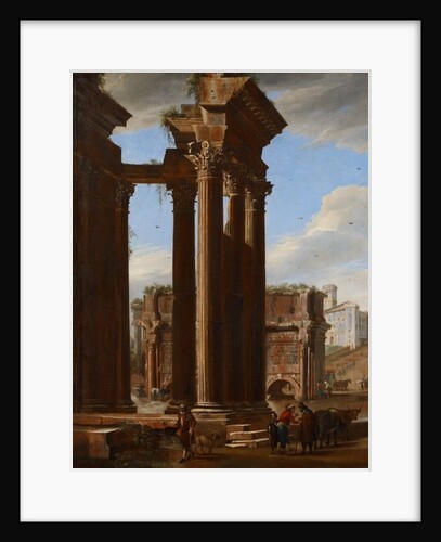 View in the Roman Forum, 1615 by V. & Cerquozzi M. (1602-60) Codazzi