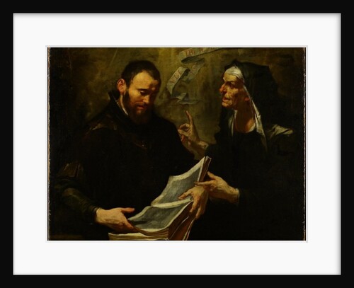 Saint Augustine and Saint Monica by Gioacchino Assereto