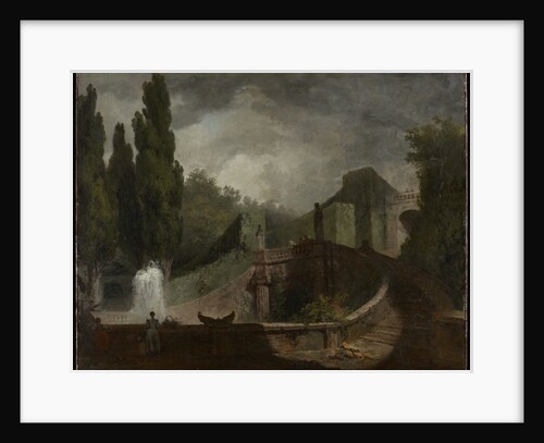 The Grand Staircase of the Villa d'Este at Tivoli, c.1759 by Jean-Honore Fragonard